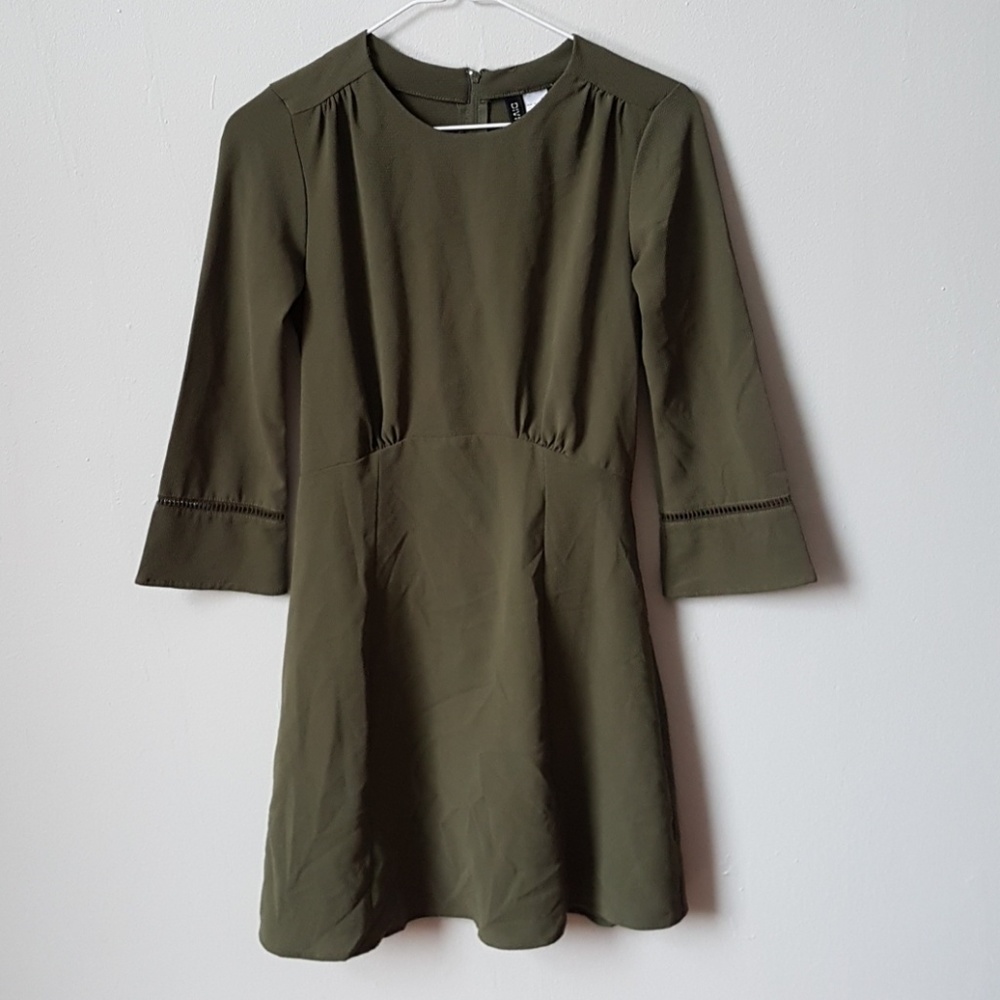 Olive green dress